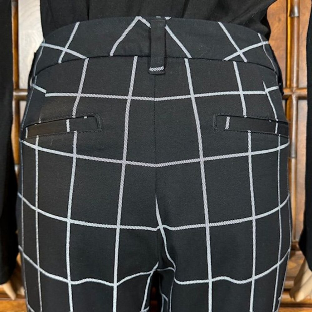 Nwot Amazon Essentials Black White Windowpane Cot… - image 8